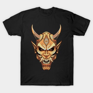 Golden Oni Mask T-Shirt